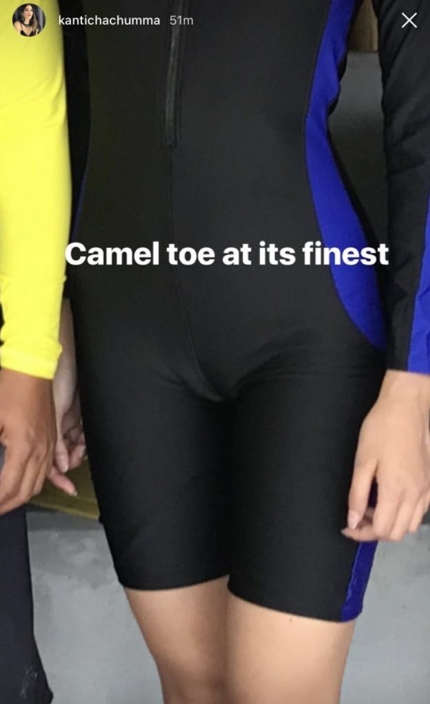 ทำเอาโฟกัสผิดจุด ติช่า กันติชา กับชุดว่ายน้ำรัดรูป