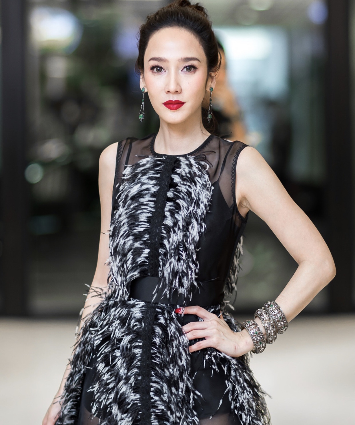ส่องชุดสุดสะพรึงของ อั้มพัชราภา ในงาน thailandfeverawards 2018